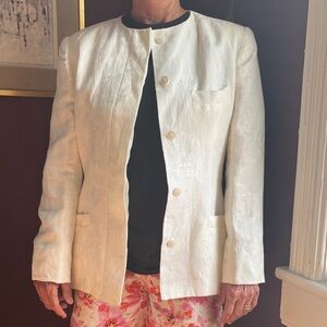 Calvin Klein Cream Women's Suit Jacket